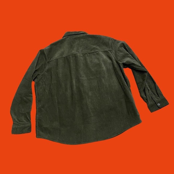 Gap Olive Green Corduroy Button Up Shirt Jacket / Shacket 🔥 - Picture 3 of 4